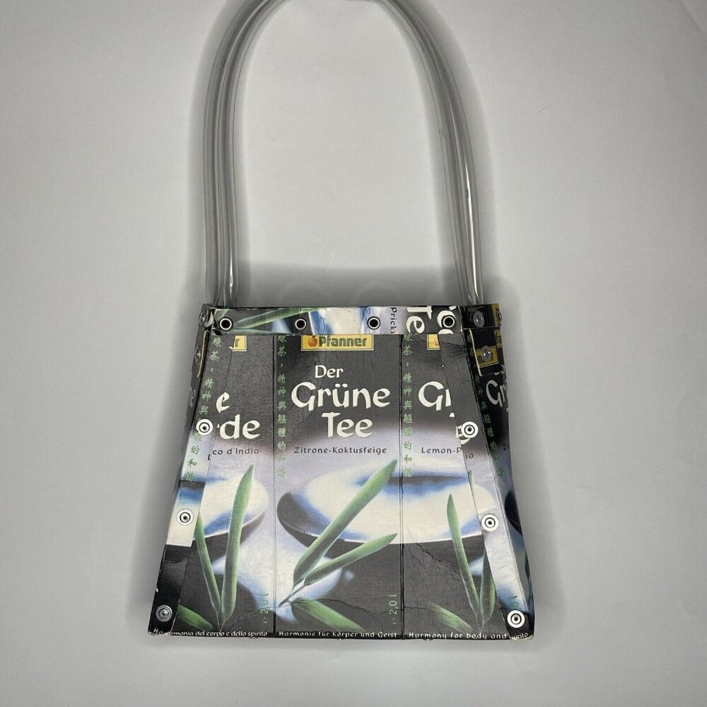 Green Tea Pfanner Handmade German Pouch Juice Box Art Bag Purse Der Grune Tee